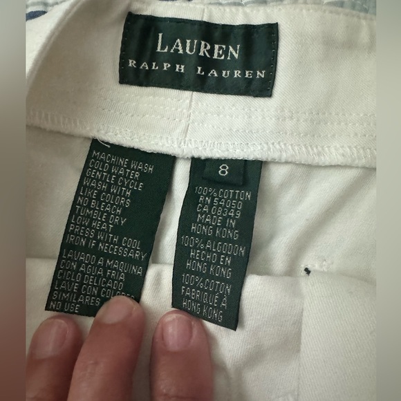 Lauren Ralph Lauren NWT White Shorts Size 8 - Picture 6 of 6